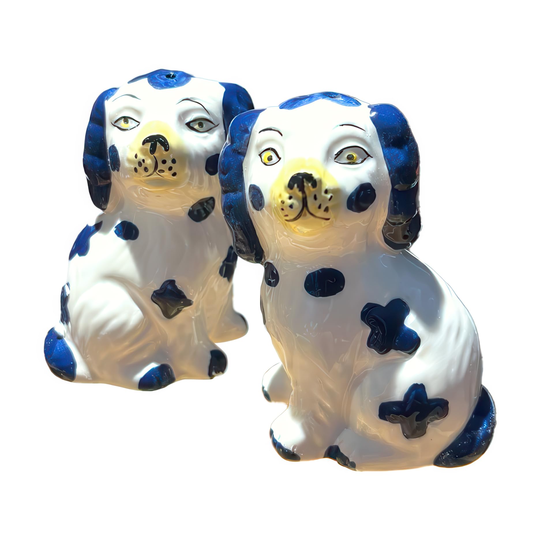 Spice Collection ウォールアート ブルドッグ Amazon.com: Staffordshire Dogs Chinoiserie Decor Blue